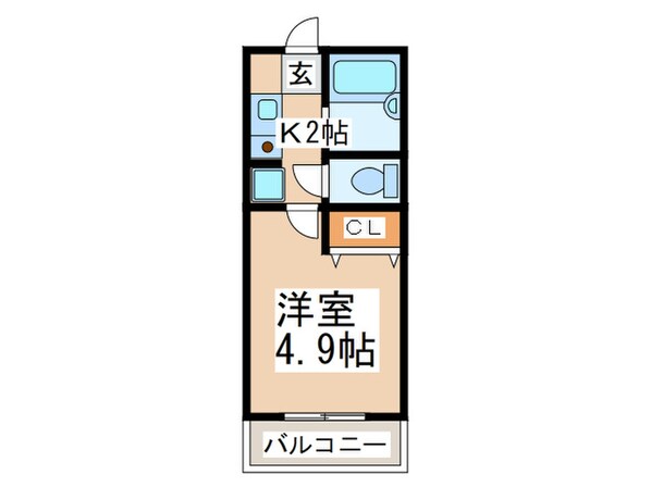 アールズプレイス二日市の物件間取画像